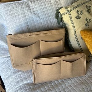 BRAND NEW Felt Bag Organizer Beige XL
